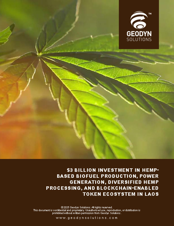 Read more about the article $3 Billion Investment in Hemp-Based Biofuel Production, Power Generation, Diversified Hemp Processing, and Blockchain-Enabled Token Ecosystem in Laos
