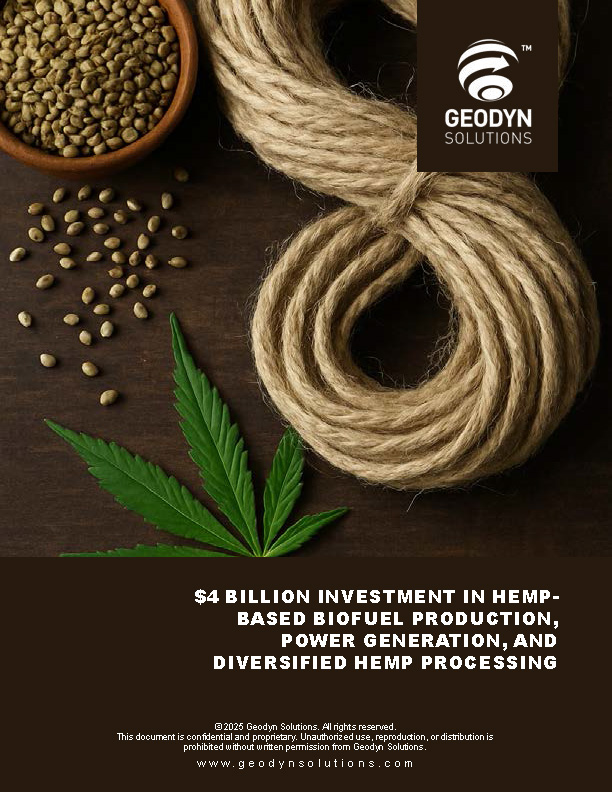 4 Billion Investment in Hemp-Based Biofuel Production-Power Generation-and Diversified Hemp Processing