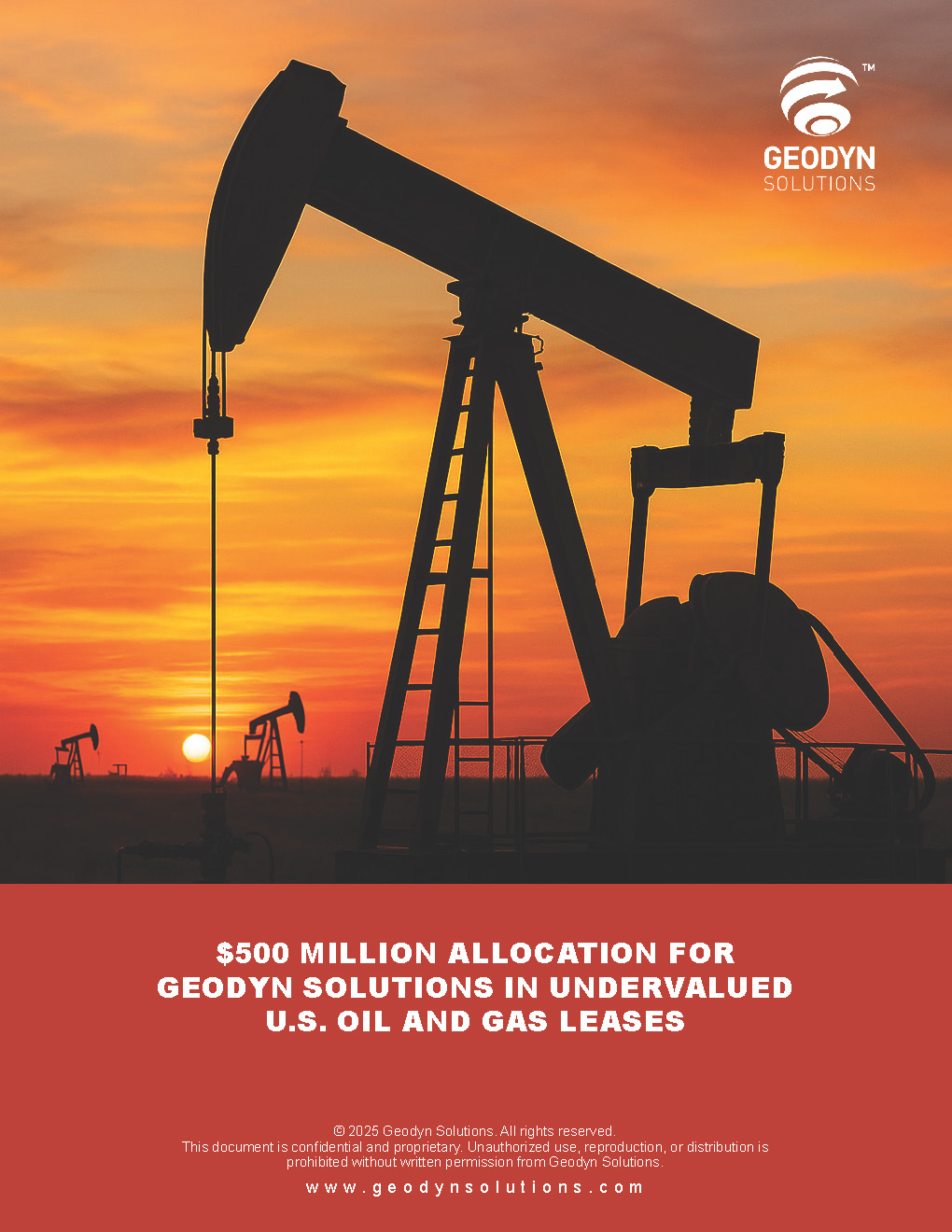 500 Million Allocation for Geodyn Solutions in Undervalued US Oil and Gas Leases