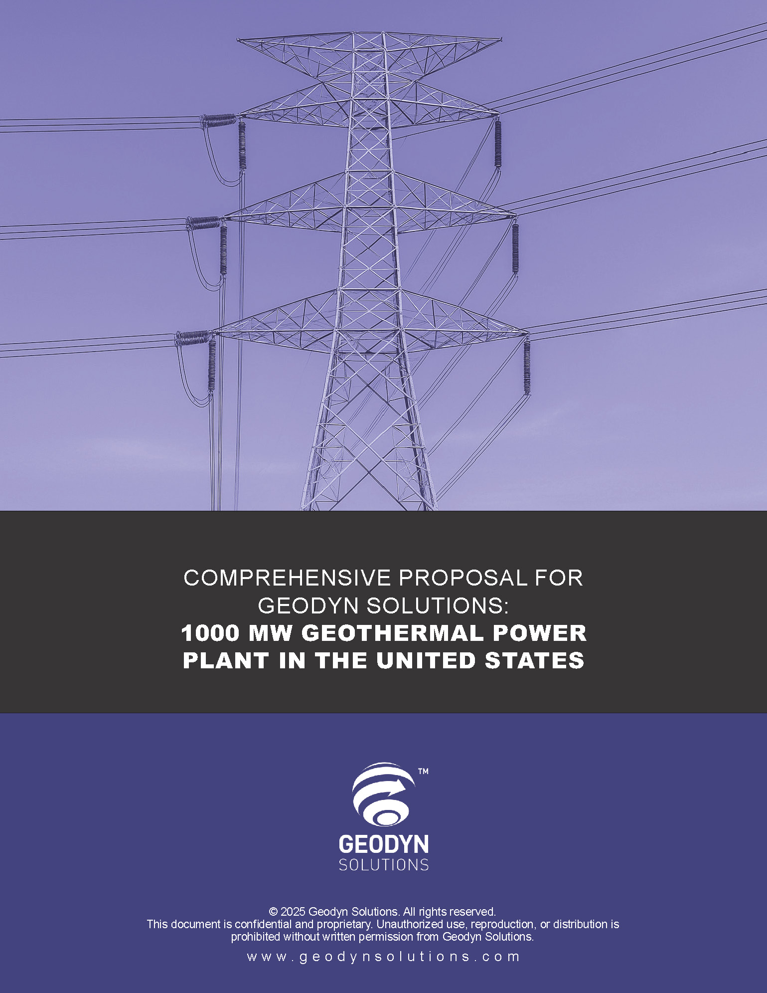 Comprehensive Proposal for Geodyn Solutions-1000 MW Geothermal Power Plant in the United States